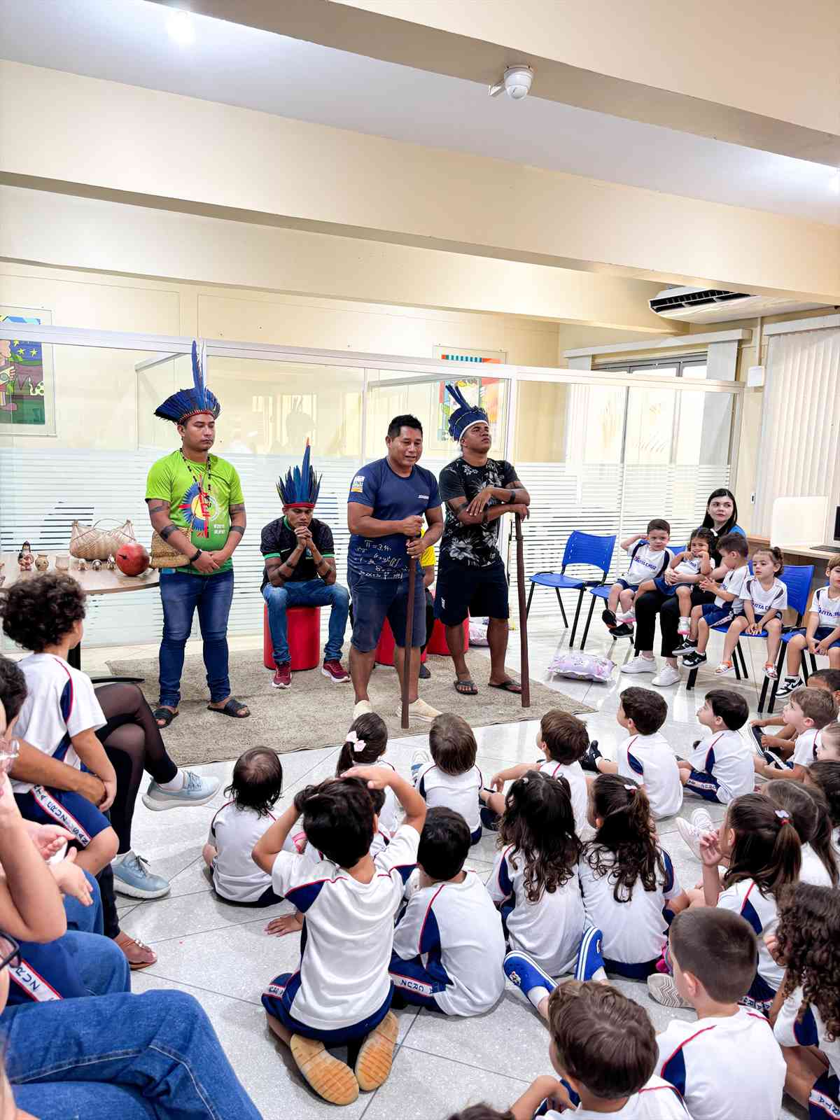 Visita dos acadêmicos indígenas da UFNT